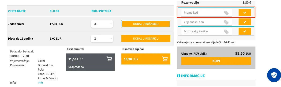 klik na kupon