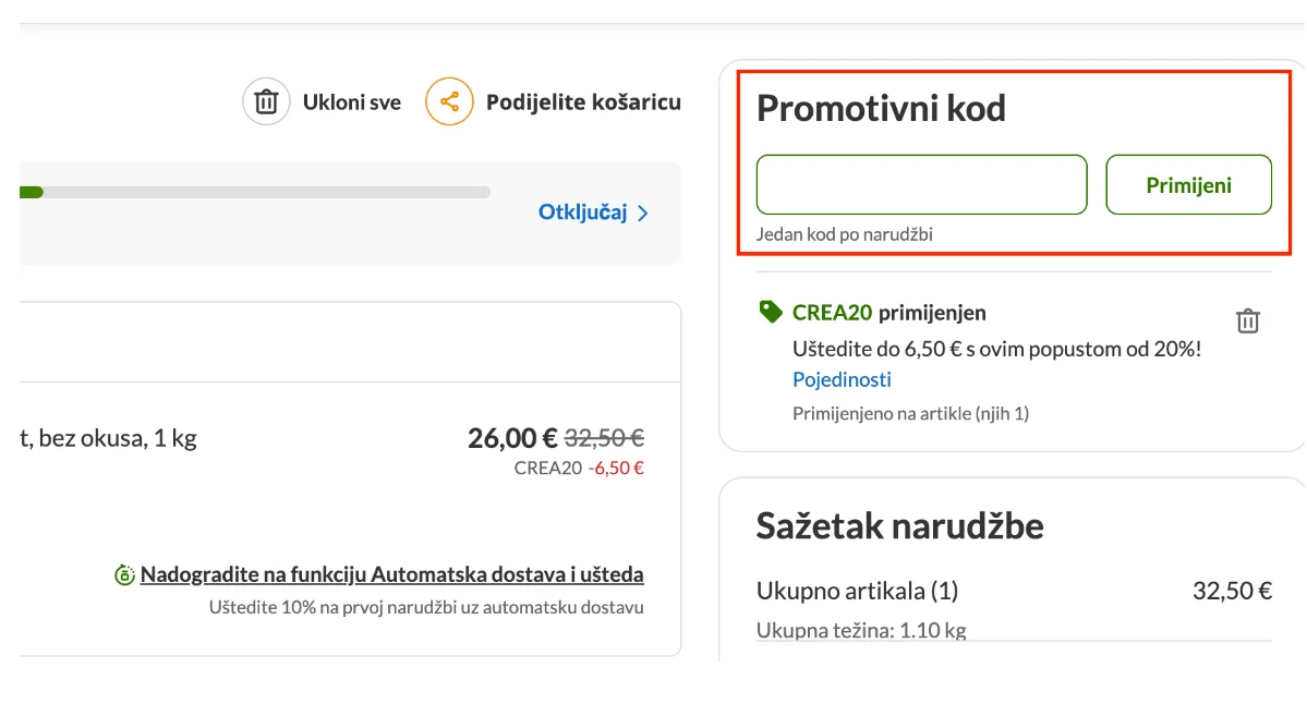 klik na kupon