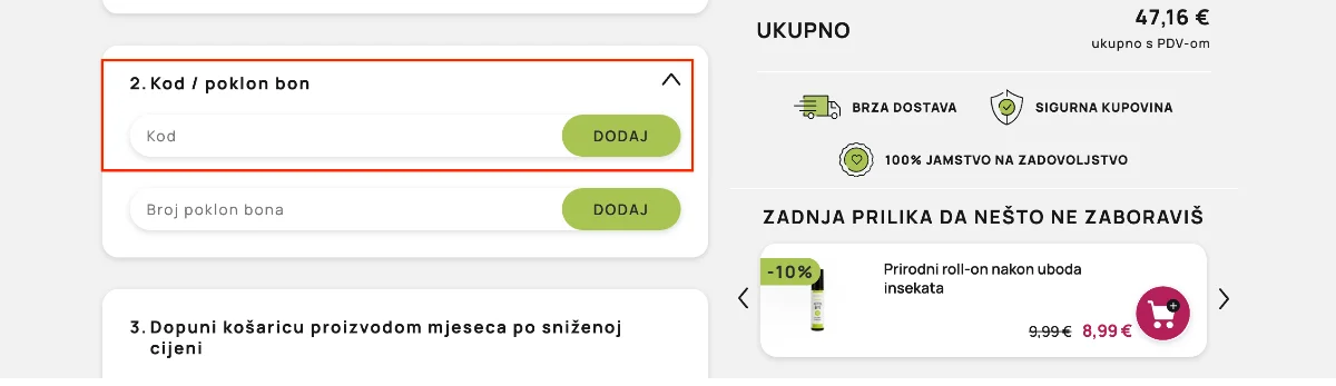 klik na kupon