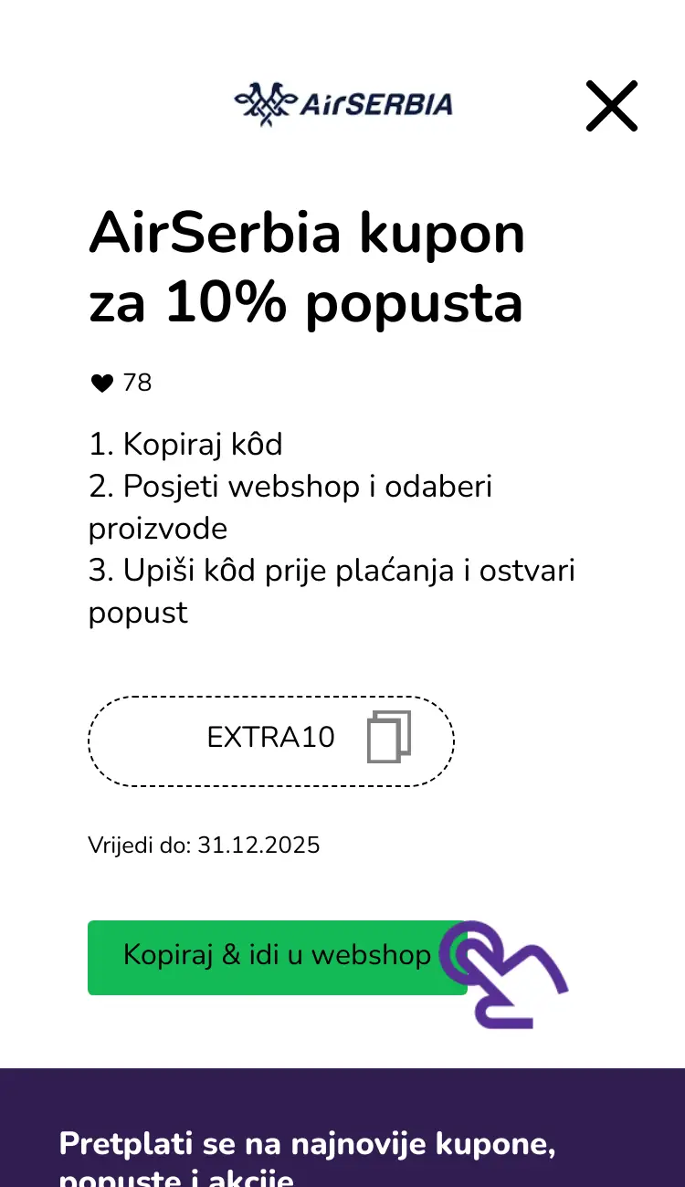 klik na kupon