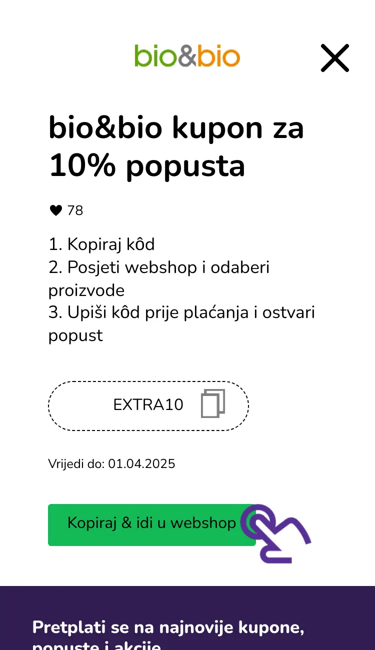 klik na kupon