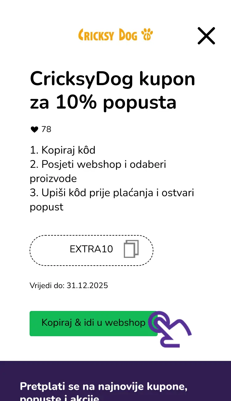 klik na kupon