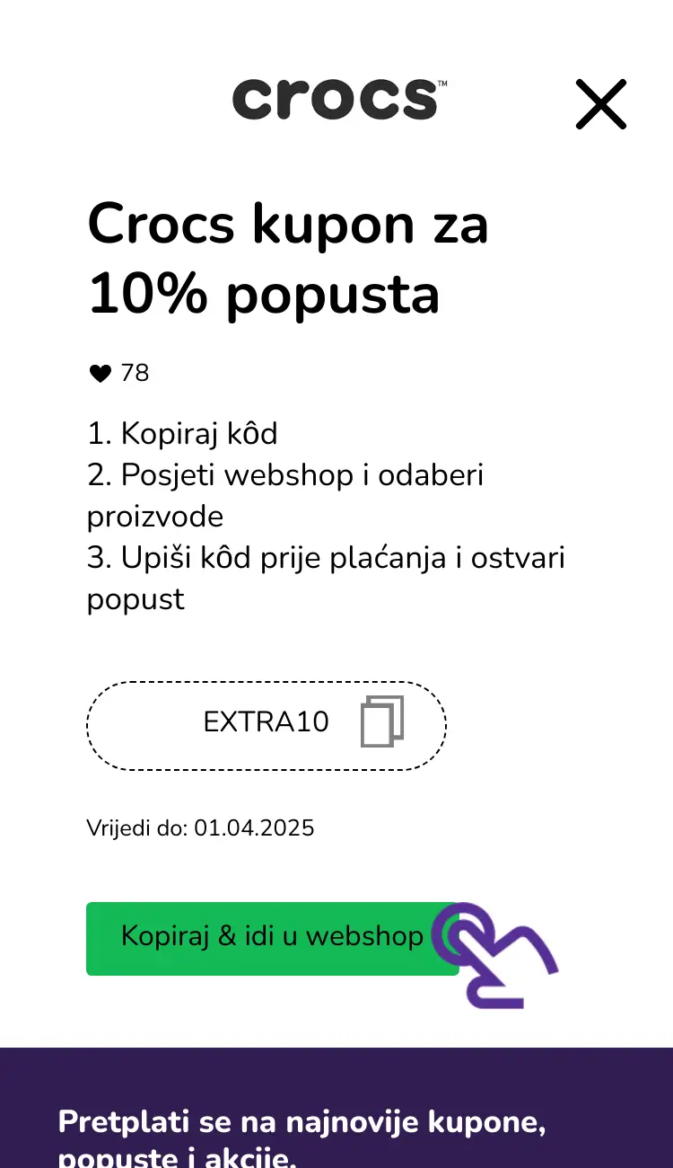 klik na kupon