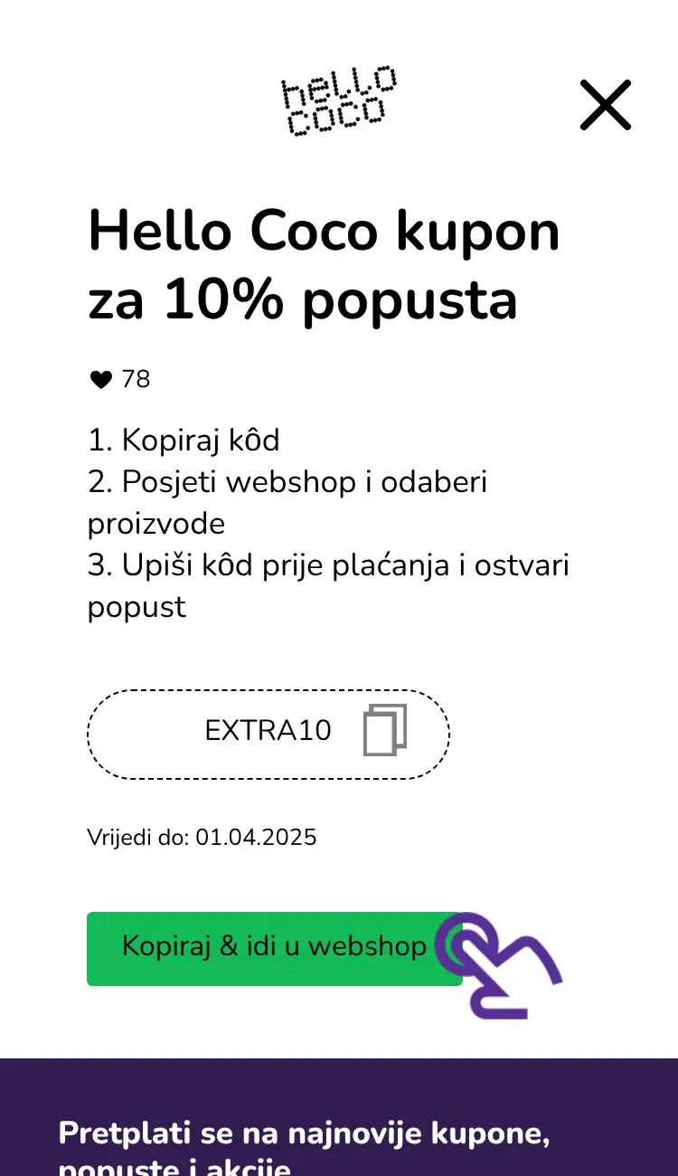 klik na kupon