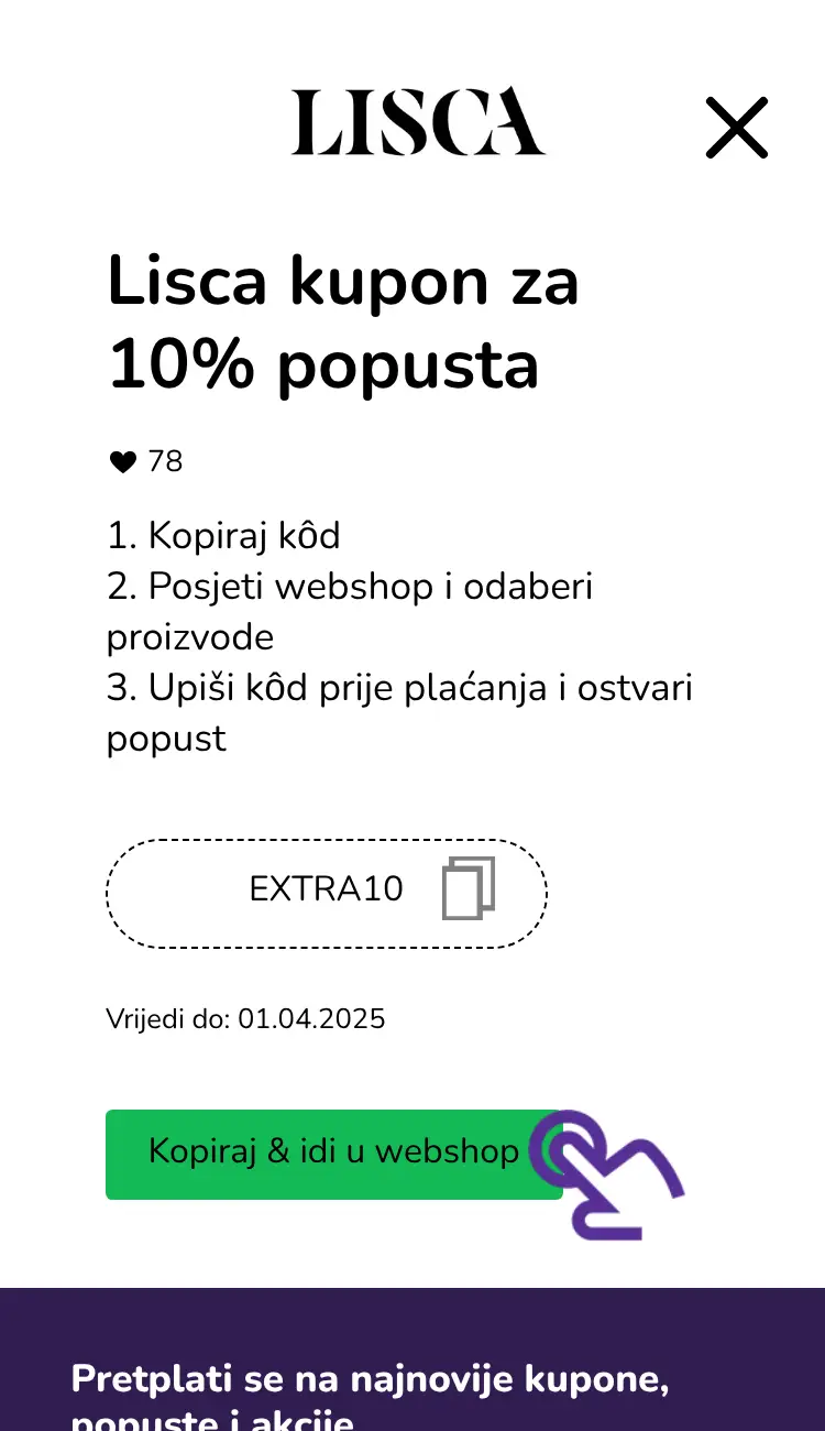 klik na kupon