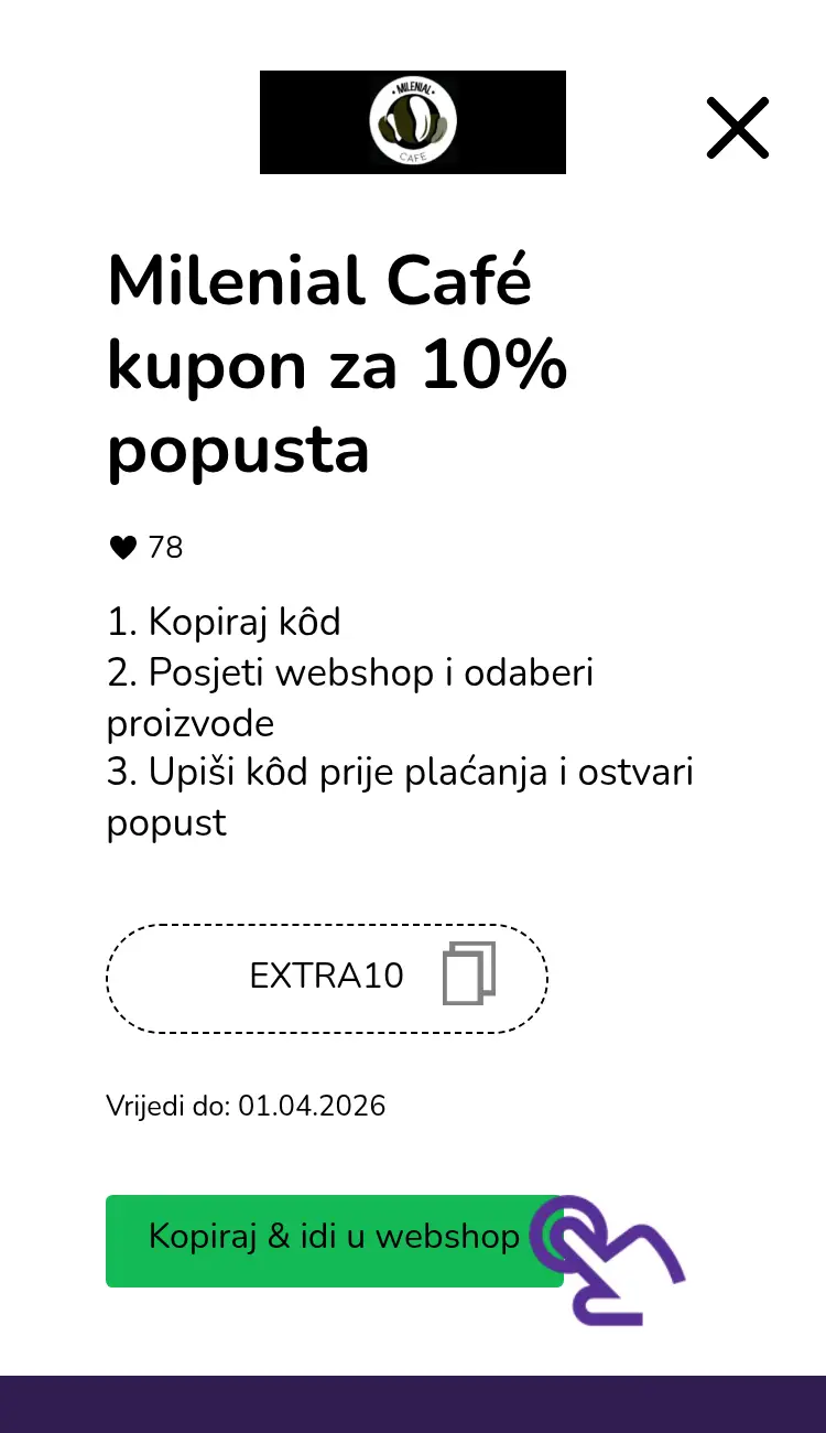 klik na kupon