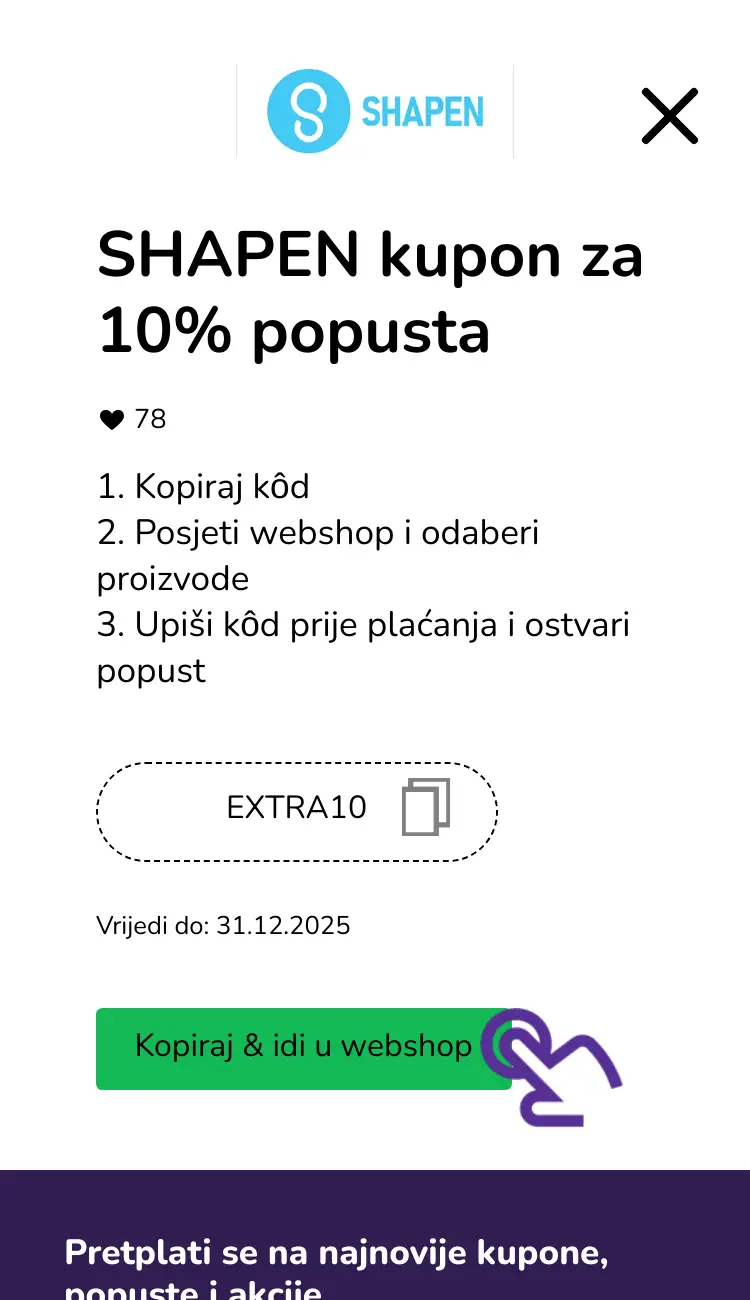 klik na kupon