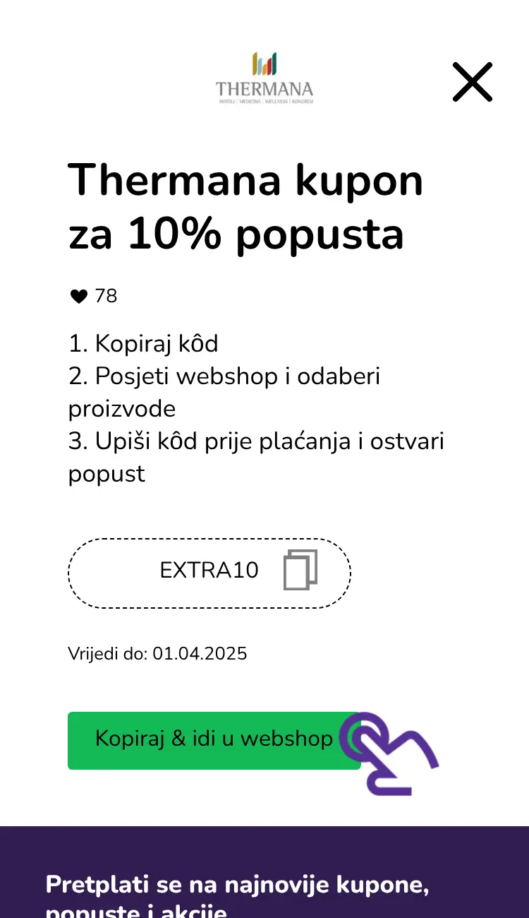 klik na kupon