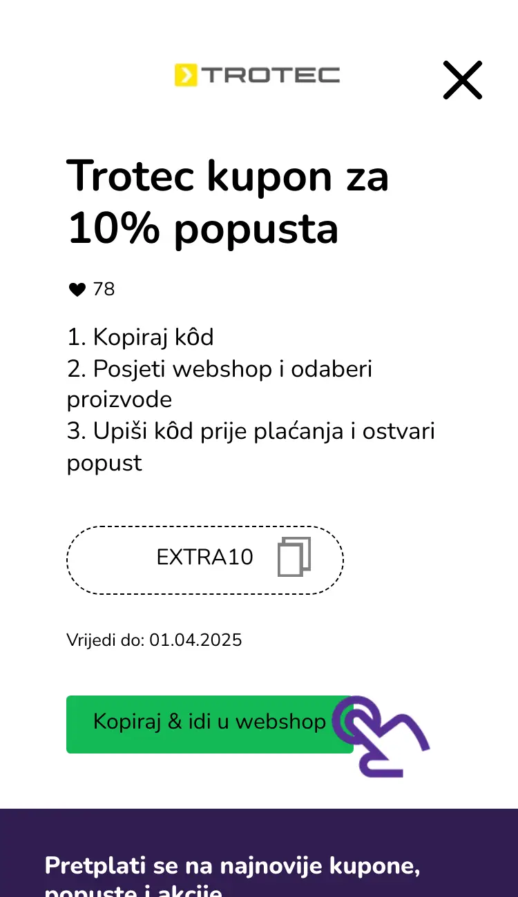 klik na kupon