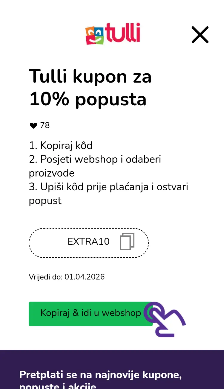 klik na kupon