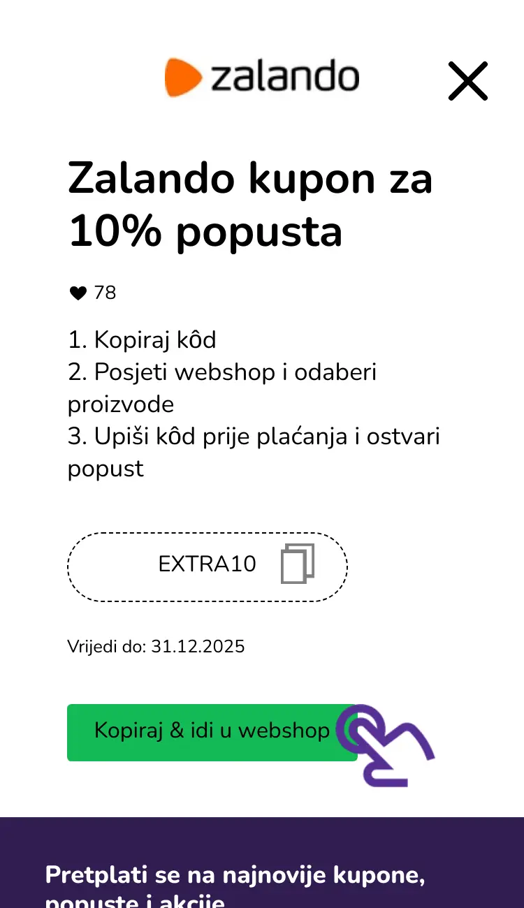 klik na kupon