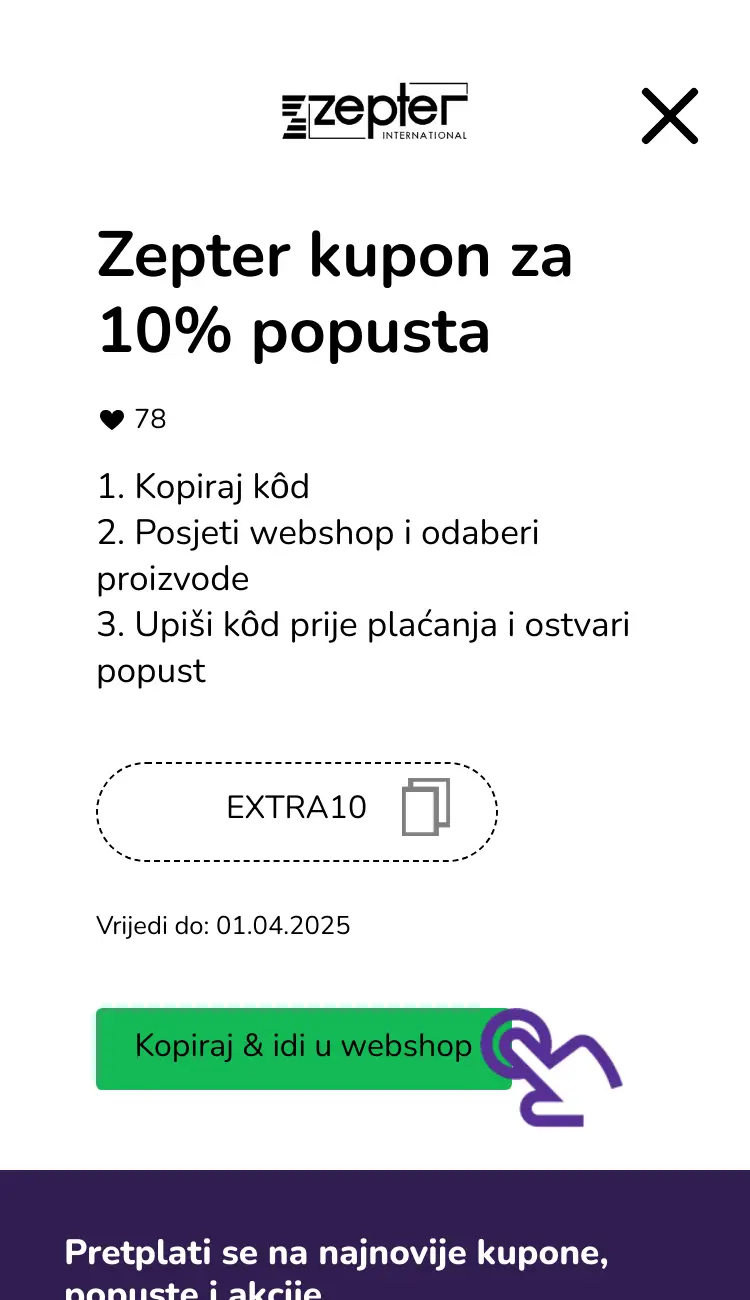 klik na kupon