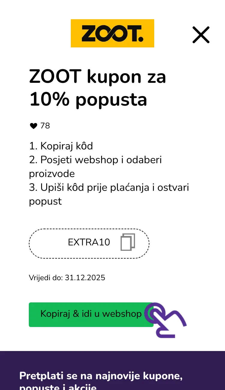 klik na kupon